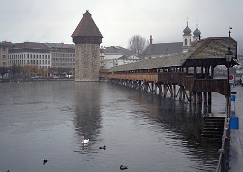 Lucerne's classic covered walkways
